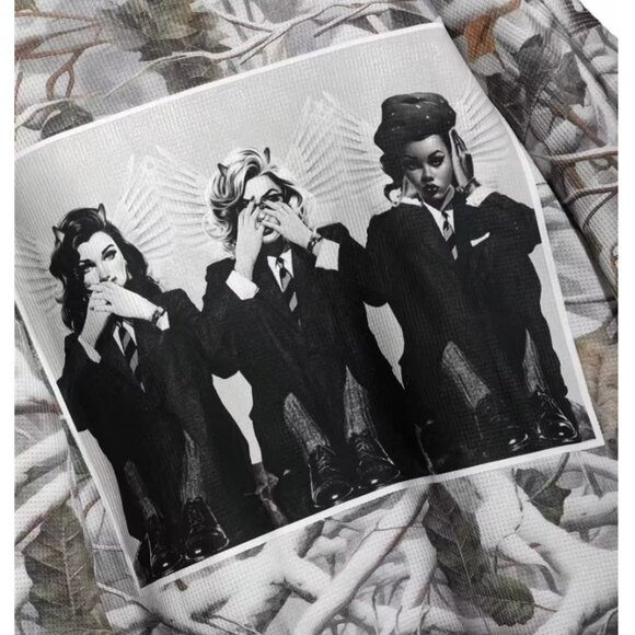 Boys Lie Rose Colored Glasses Thermal Longsleeve Sweatshirt - Picture 6 of 6